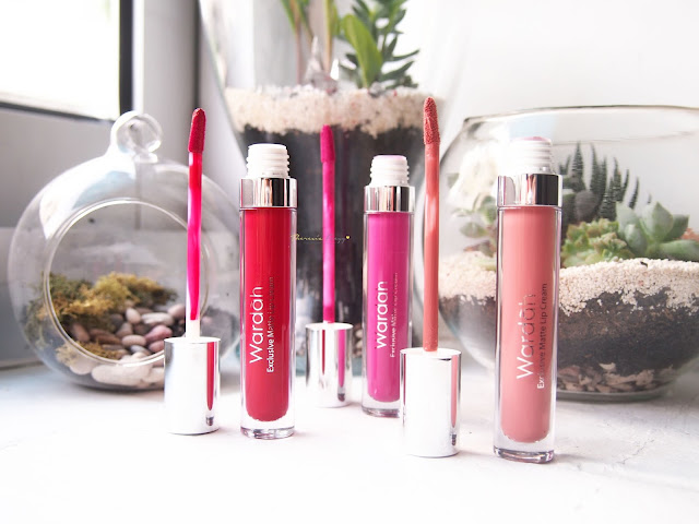 Wardah Exclusive Matte Lip Cream, the new lip range from Wardah Beauty, with three different colors of red, pink and nude, the price is RP 59.000. Wardah Exclusive Matte Lip Cream is lightweight, not sticky, vibrant color, dries quickly onto the lips and no strong smell.