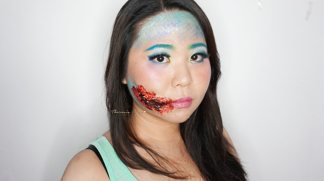 EASY HALLOWEEN MAKEUP TUTORIAL: HOW TO BE A MERMAID WITH MAKEUP AND FACE PAINT? How to look like a Mermaid with torn bloody lips for halloween. Special Effect makeup with some face painting for you who loves the scary, gory and bloody makeup for Halloween. Come and Join my Makeup and Hairdo Course to learn the technique with Theresia Feegy in Jakarta. Available for Personal Makeup Course, Advance Intense Pro Makeup Course, One Day Wedding Makeup Course and Basic Hairdo Course. For pricing and inquiries, kindly email to muses.wonderland@yahoo.com