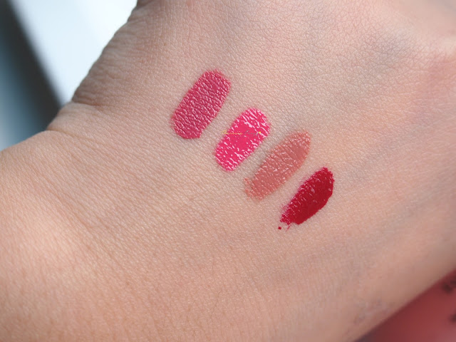 REVLON ULTRA HD MATTE LIP COLOR REVIEW & SWATCHES Revlon Ultra HD Matte Lip Color in HD Devotion (a more muted pink shade), HD Temptation (a brighter pink shade), HD Seduction (the most nude shade among the range, perfect for smokey look) and HD Passion (a dark red with blue undertone). it has a high pigmentation of color, the soft buttery texture that glides and spread easily on the lips, the shape that is easy to hold BUT i dont like the scent.