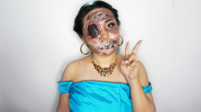 EASY HALLOWEEN INSPIRED LOOK- ZOMBIE PRINCESS JASMINE SPECIAL EFFECT AND FACE PAINTING MAKEUP TUTORIAL How to look like a zombie princess jasmine for halloween. Special Effect makeup with some face painting for you who loves the scary, gory and bloody makeup for Halloween. Come and Join my Makeup and Hairdo Course to learn the technique with Theresia Feegy in Jakarta. Available for Personal Makeup Course, Advance Intense Pro Makeup Course, One Day Wedding Makeup Course and Basic Hairdo Course. For pricing and inquiries, kindly email to muses.wonderland@yahoo.com