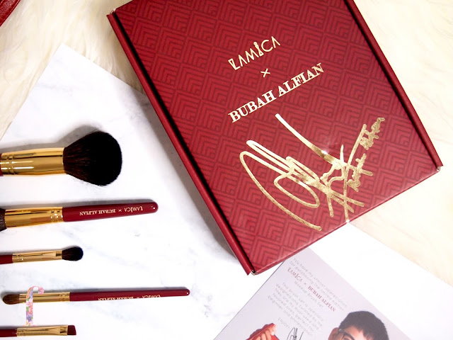 LAMICA X BUBAH ALFIAN MAKEUP BRUSH SET REVIEW Lamic x Bubah Alfian makeup limited brush set. A very affordable set with a high quality brushes that are often used by Bubah himself, perfectly crafted for beginners and professionals in makeup industry, together with a soft yet dense bristles that picks up products and spread them smoothly without fall out to give a good color pay off on the skin.