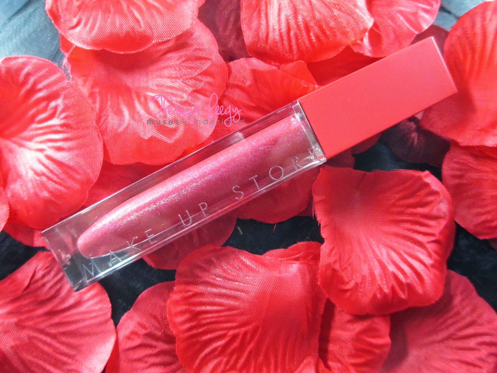 MAKEUP STORE SENSATION LIPGLOSS IN AMARANTH SWATCHES, FOTD AND REVIEW warna lipgloss yang natural, lipgloss natural color, warna natural untuk semua warna kulit, one color to fit all skin tone, review, amaranth lipgloss by makeup store, one day makeup class,