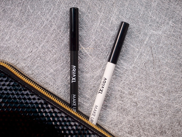 MAKE UP FOR EVER AQUA XL EYE PENCIL WATERPROOF EYELINER REVIEW MUFE Aqua XL Eye Pencil Waterproof Eyeliner is really waterproof and smudgeproof. They have a great smooth and soft texture where it glides easily and with their great color pigmentation, it gives a great consistency while applying it. The colors spread equally at one stroke and the best thing is they are Ultra long lasting!