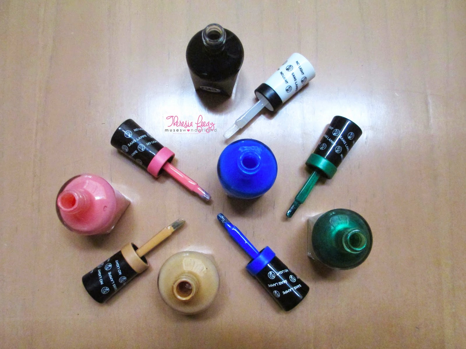 SALLY HANSEN MIRACLE GEL "THE GEL WITHOUT THE LIGHT" IN #190 PINKY RINGS, #130 HOW NUDE, #360 TIDAL WAVE, #350 STYLE MAKER REVIEW, NOTD AND SWATCHES