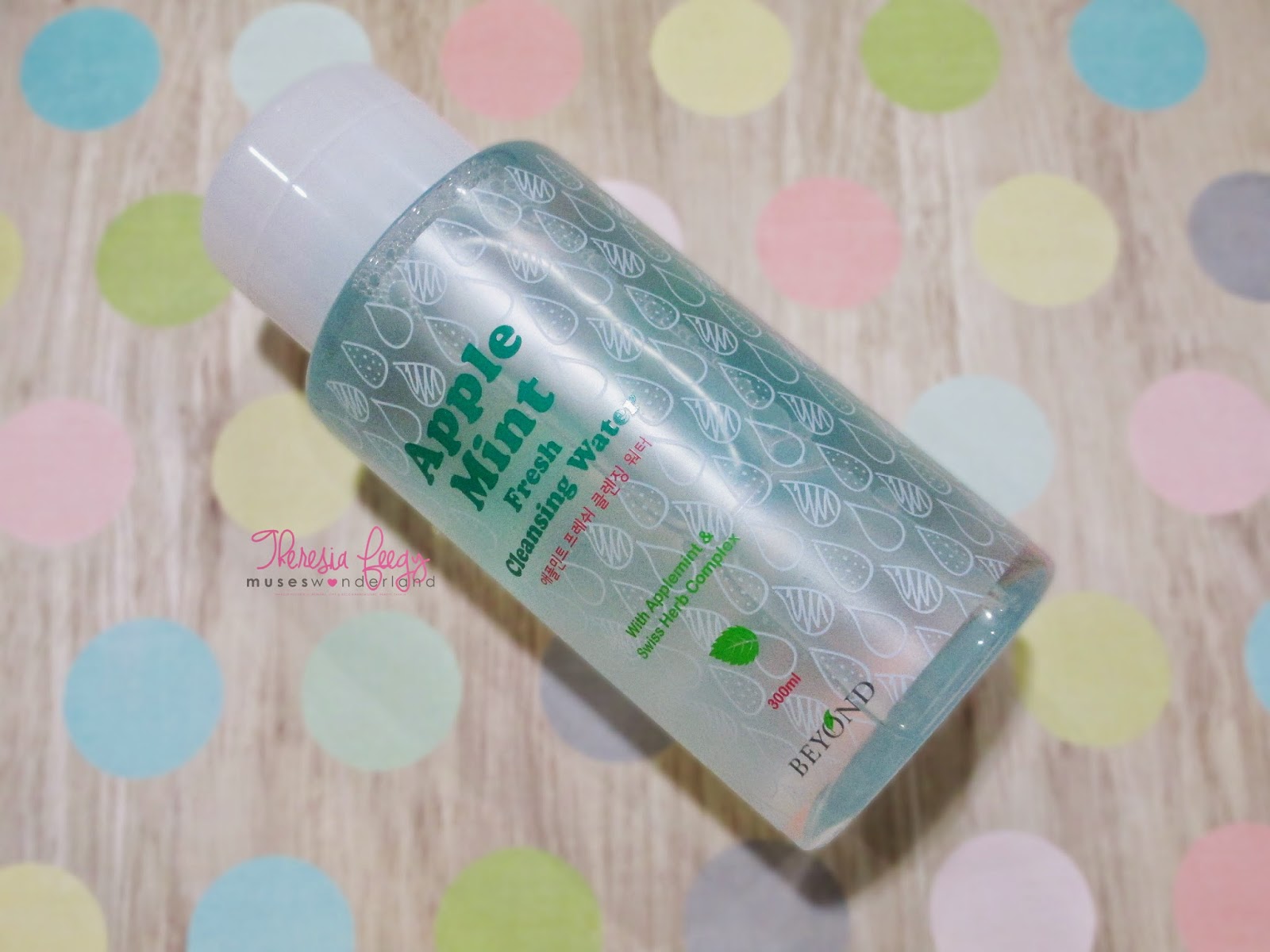 BEYOND APPLE MINT FRESH CLEANSING WATER WITH APPLEMINT AND SWISS HERB COMPLEX REVIEW, TESTED AND RESULTS top cleanser korean for oily acne prone skin, top cleanser for oily acne prone skin