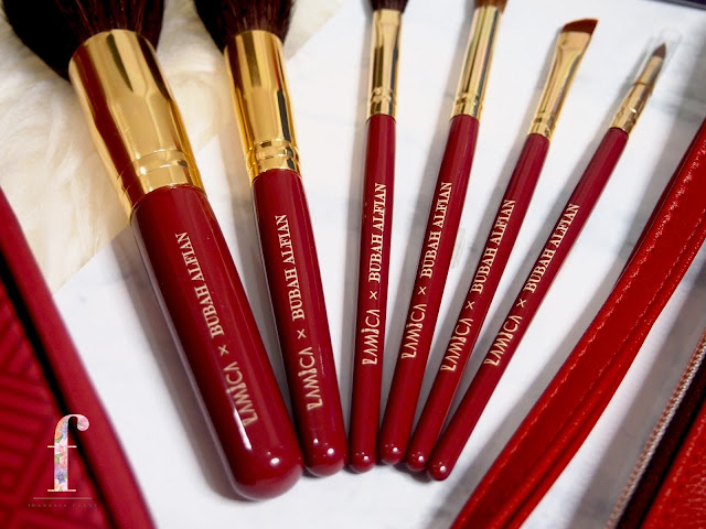 LAMICA X BUBAH ALFIAN MAKEUP BRUSH SET REVIEW Lamic x Bubah Alfian makeup limited brush set. A very affordable set with a high quality brushes that are often used by Bubah himself, perfectly crafted for beginners and professionals in makeup industry, together with a soft yet dense bristles that picks up products and spread them smoothly without fall out to give a good color pay off on the skin.
