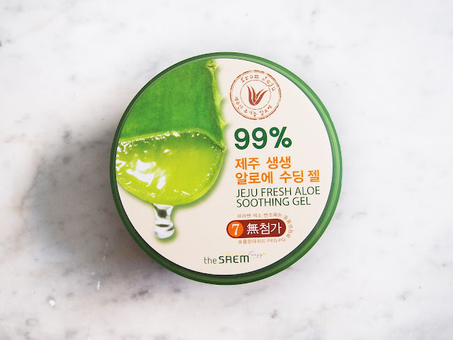 THE BEST FACE AND BODY SOOTHING GEL - THE SAEM JEJU FRESH ALOE SOOTHING GEL REVIEW The Saem Jeju Aloe Vera Soothing Gel review for sunburn, moisturizer, makeup base, lengthen lashes, mask, and soften cuticles. It finishes matte and subtle with a cooling effect and absorb quickly into the skin with a great scent.