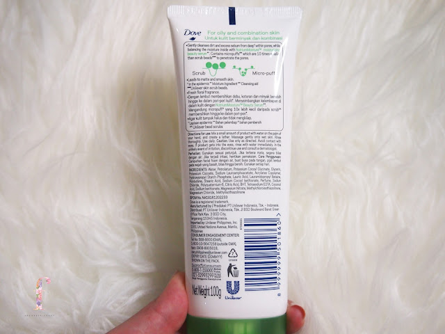 DOVE FACIAL CLEANSER beauty moisture, inner glow and deep pure have a fruity refreshing scents. The packaging is efficient with a flip open tube cap with a soft plastic material that makes it easy to squeeze and get the product.  The cleanser itself has a creamy texture that gives a smooth silky feels on the skin. All of them has a white color cream texture regardless the types of cleanser. The consistency is lightweight, not too runny nor thick. It gentle cleanses the face and replenishes moisture deep down the skin, leaving a non dry, beautiful, clean and smooth skin behind. This product contains petroleum jelly that locks the moisture and it doesn't contain sulphur so saves the skin from a harsh effect.