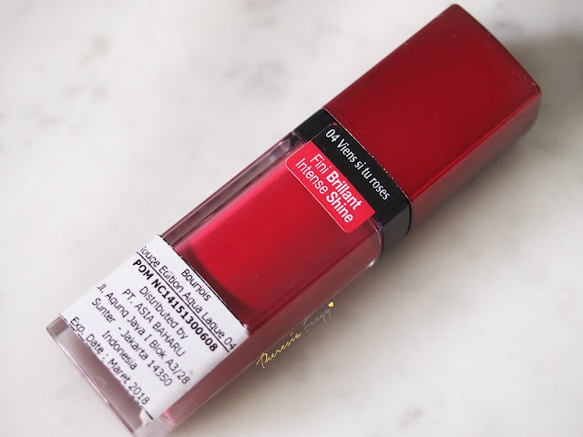 Bourjois Aqua Laque have made their way to the counters in Indonesia! This range gives high shine, non sticky, moisturizing, non drying, light weight yet high pigmentation, all together in one product. If you hate lipgloss give this product a try you will love it! Theresia Feegy, beauty writer and makeup artist jakarta