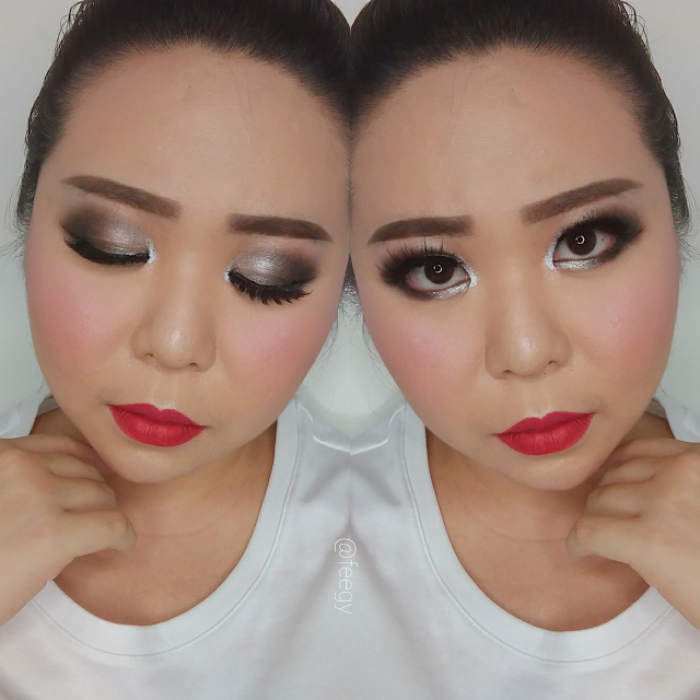 ULTIMA II CRAYON CREAM EYE POSH #03LOVING AND CRAYON LIP POSH FIX #03WITTY are very easy to spread and blend. The lipstick contains collagen and vitamen E! They have a high color pigmentation. The texture is very buttery and smooth. Lightweight too!