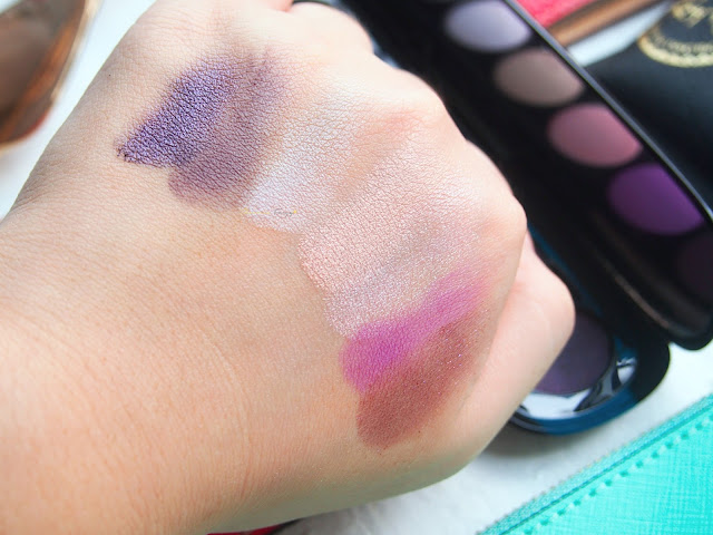 Marc Jacobs Beauty The Tease (202) Style Eye-Con No. 7 Plush Shadow Palette with seven eyeshadows in a purple theme.
