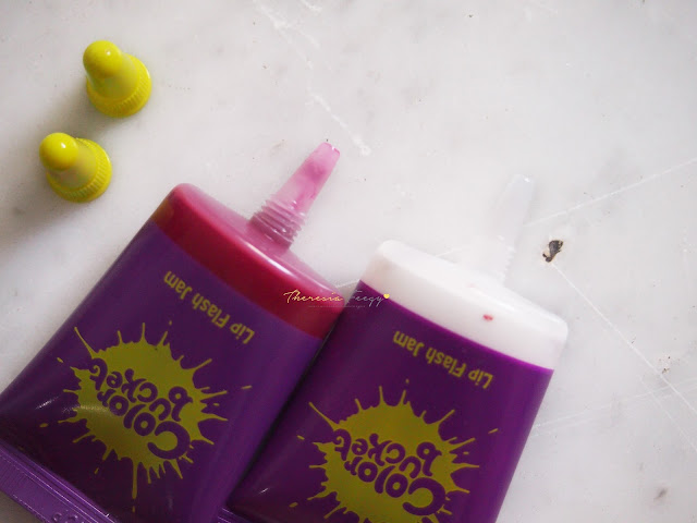 Color Bucket Indonesia is a lip cream or liquid that you can mix around to create another color. This has a high pigmentation and moisturizing! The result of using this are vibrant and bold colors with high shine on the lips. It is not sticky and light weight.