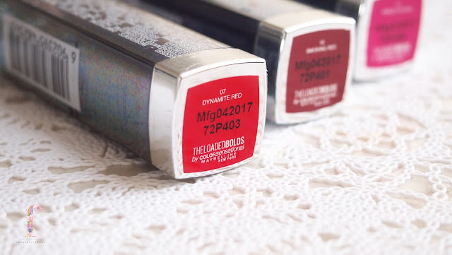 Maybelline The Loaded Bolds lipsticks has soft buttery thick texture, moisturizing, high pigmentation and long lasting. Bold colors for bold personality
